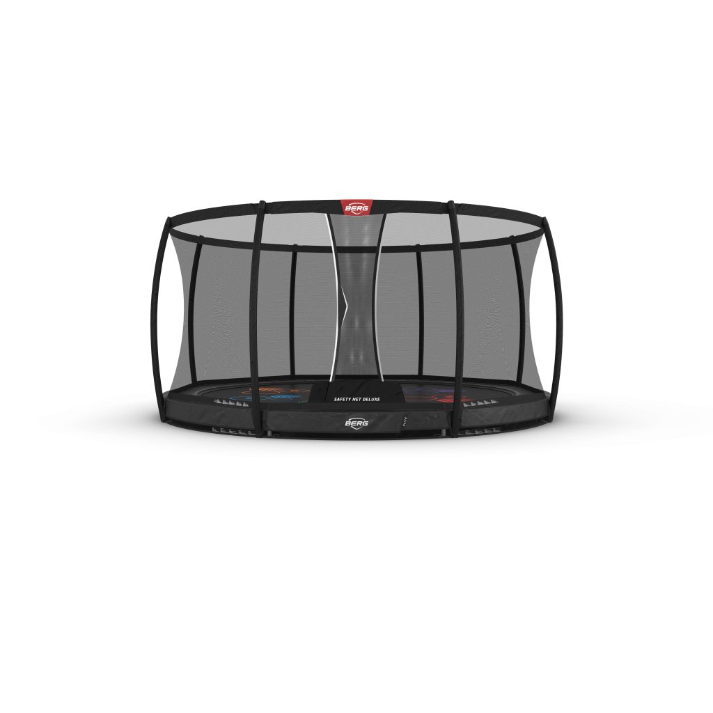 Trampolína - BERG Elite InGround 430 Grey Levels + Safety Net DLX XL